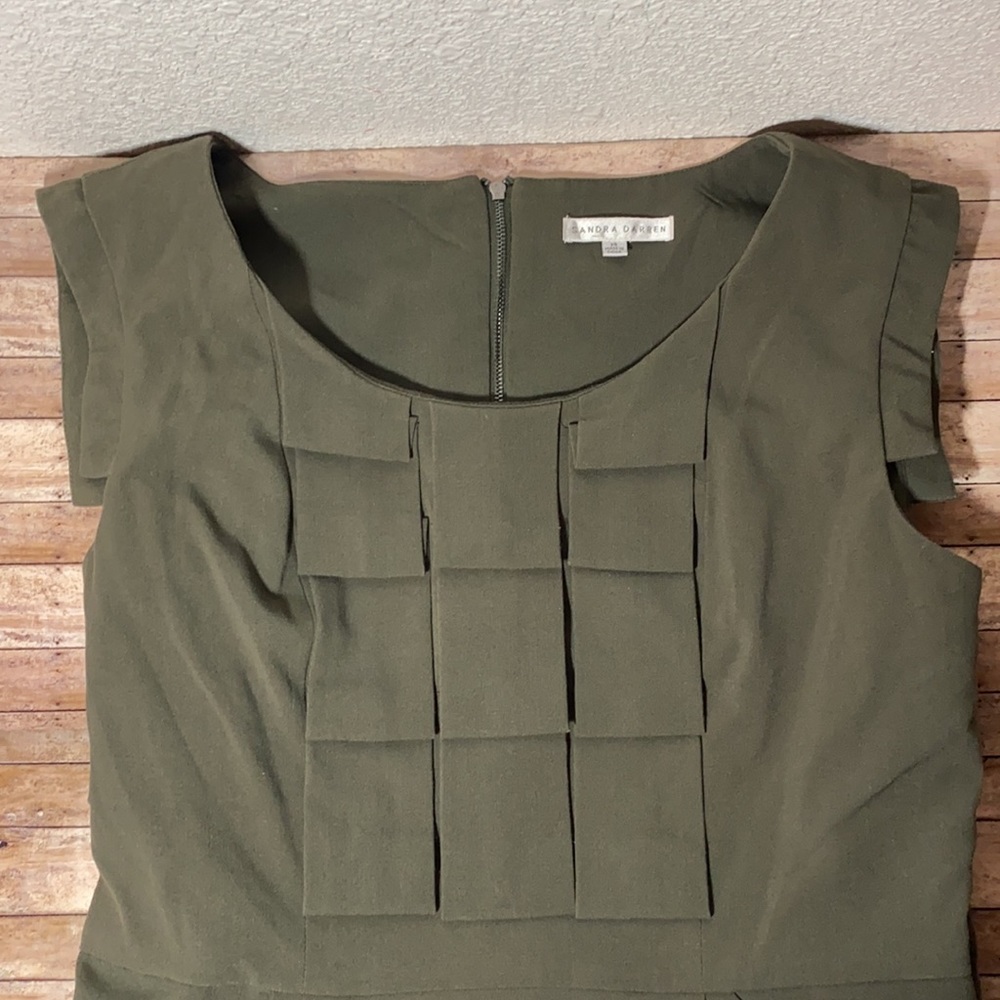 Sandra Darren Dark Green Dress